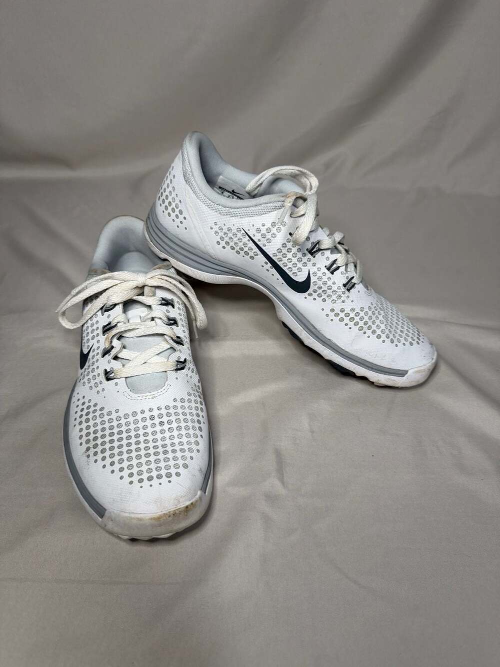 Nike Lunar Empress Golf Shoes White Silver